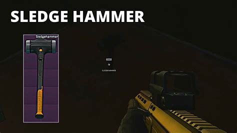 But of course, the bullet delivers its energy. . Tarkov sledgehammer